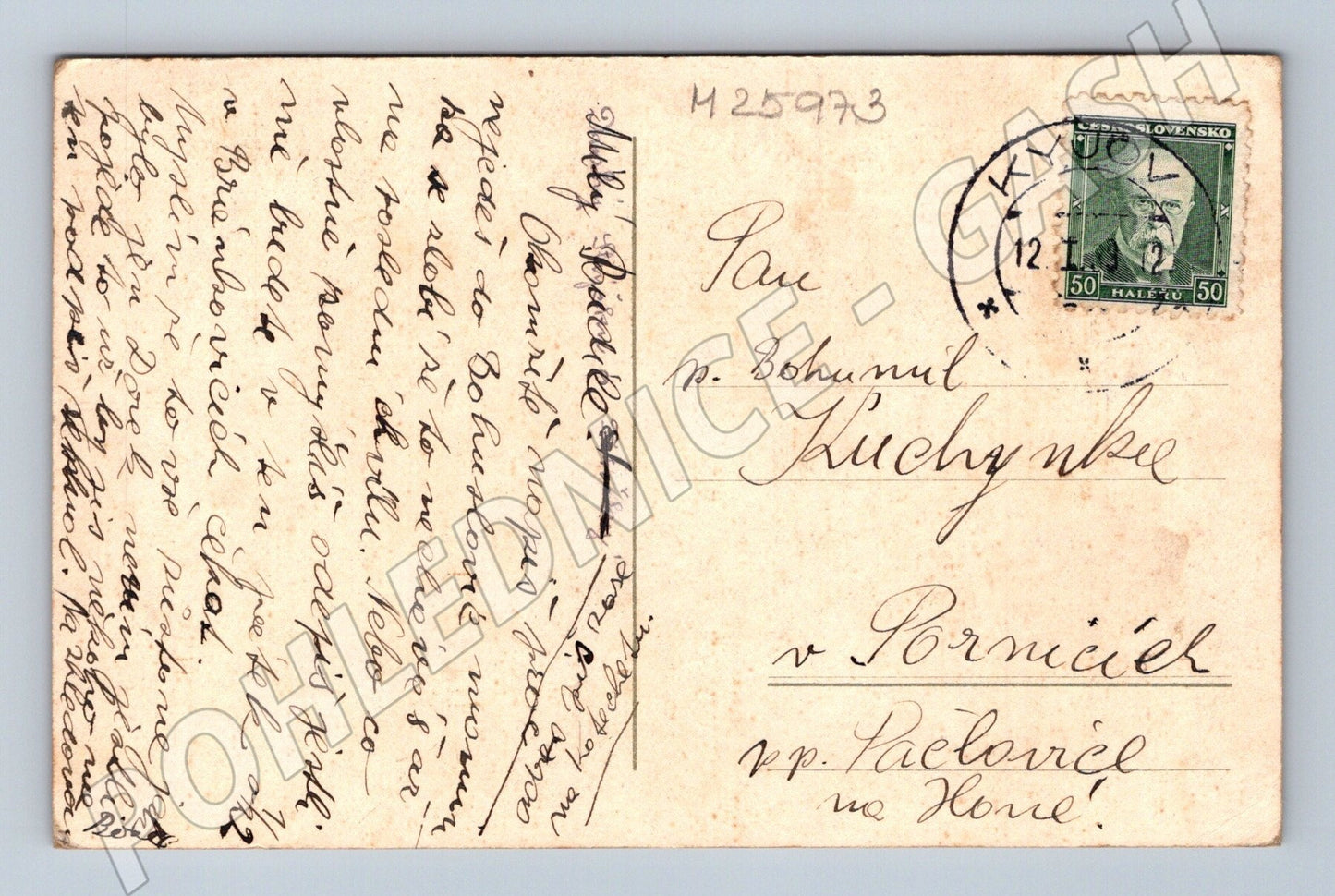 Pohlednice Slovensko Trnava zimní krajina 1933 (M25973)