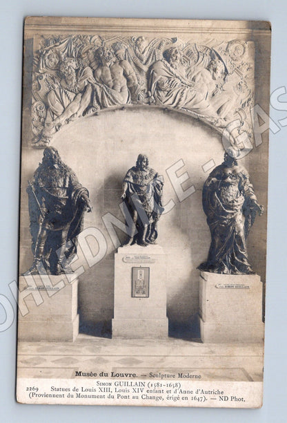 Francie Louvre sochy Louis XIII XIV Anne d Autriche (M25984)