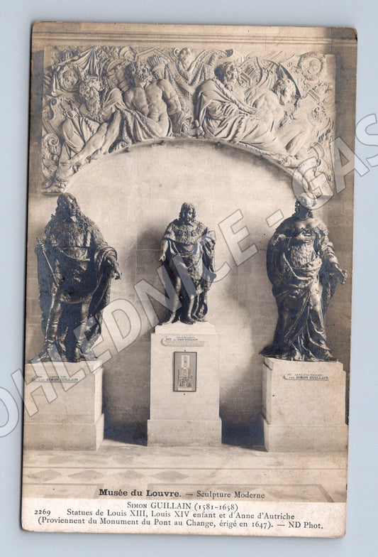 Francie Louvre sochy Louis XIII XIV Anne d Autriche (M25984)