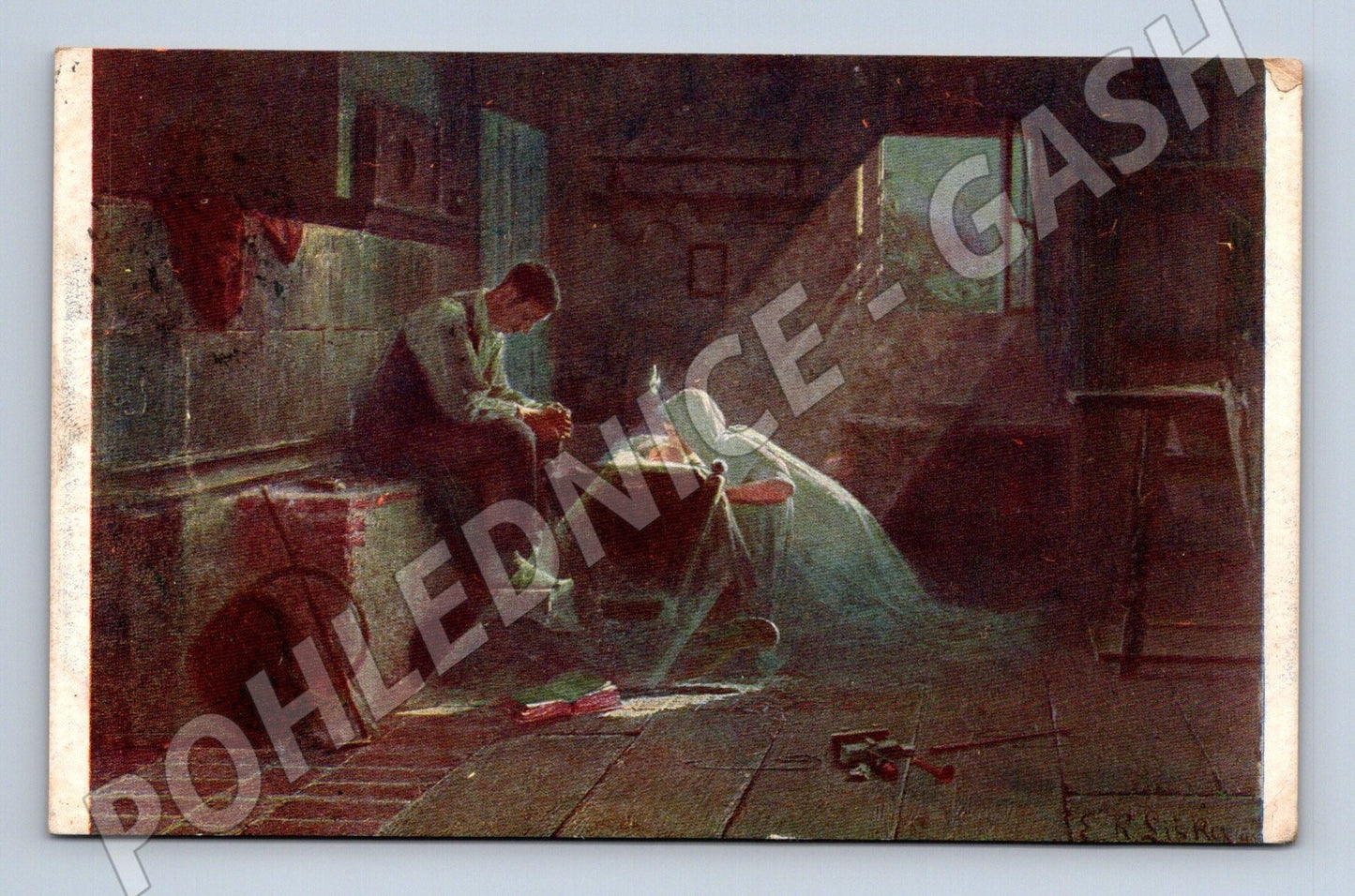 Pohlednice K. Liška Vdovec umělecký motiv 1908 (M25992)