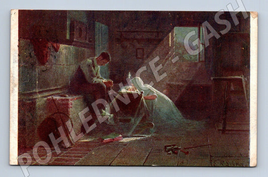 Pohlednice K. Liška Vdovec umělecký motiv 1908 (M25992)