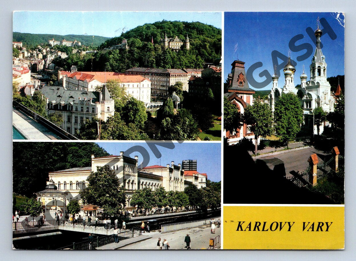 Pohlednice Karlovy Vary – historická pohlednice, více záběrů (M260)
