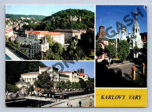 Pohlednice Karlovy Vary – historická pohlednice, více záběrů (M260)