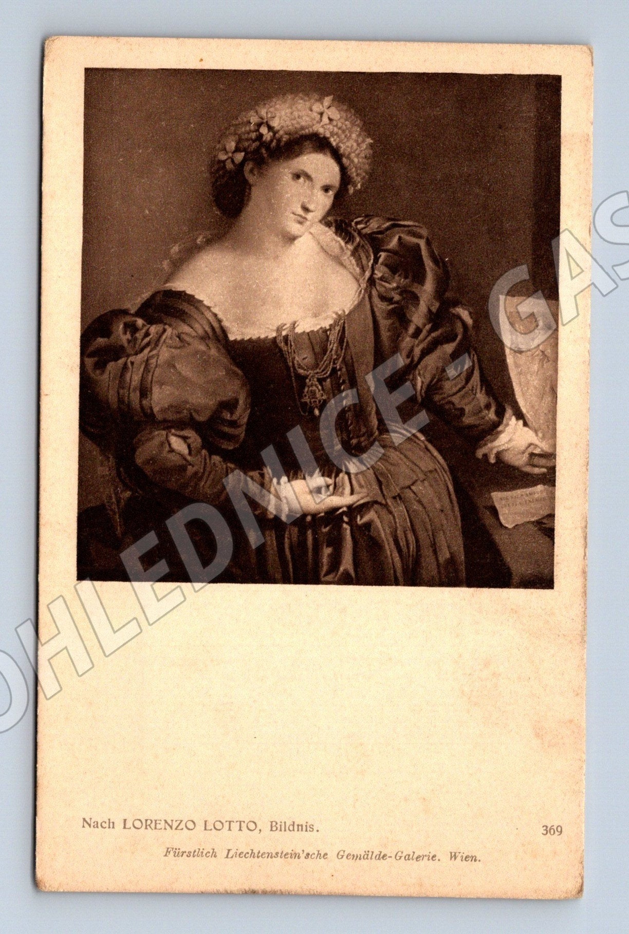Pohlednice Rakousko portrét ženy Lorenzo Lotto 1908 (M26005)