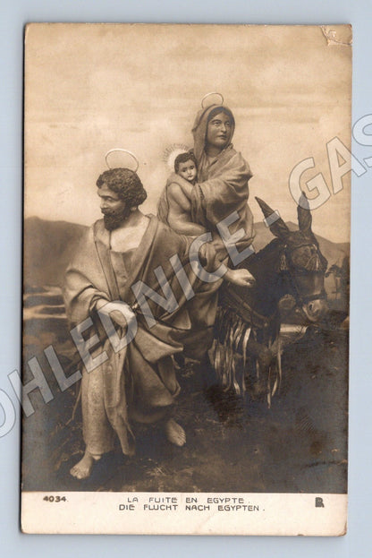 Pohlednice Francie Svatá rodina útěk do Egypta (M26006)