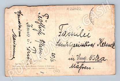 Pohlednice Polsko Velikonoce lidové kroje 1909 (M26022)