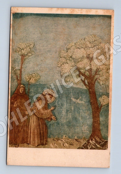 Pohlednice Itálie Sv. František mluví k ptákům (M26034)