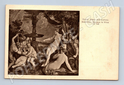 Pohlednice Rakousko Tizian Diana a Kallisto (M26051)