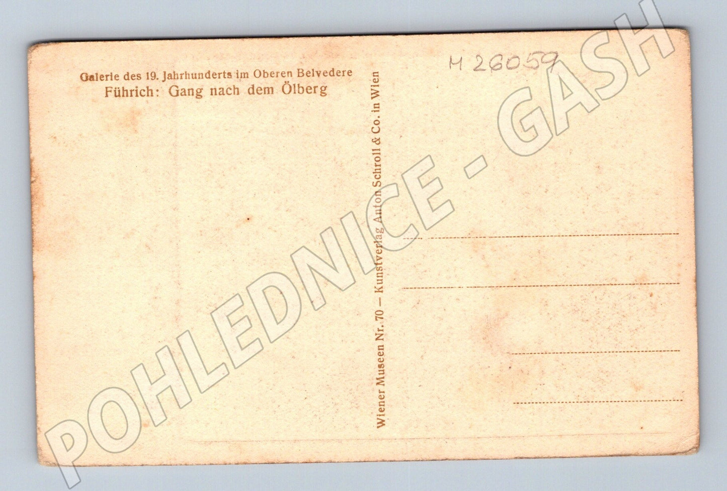 Pohlednice Rakousko Führich: Gang nach dem Ölberg (M26059)