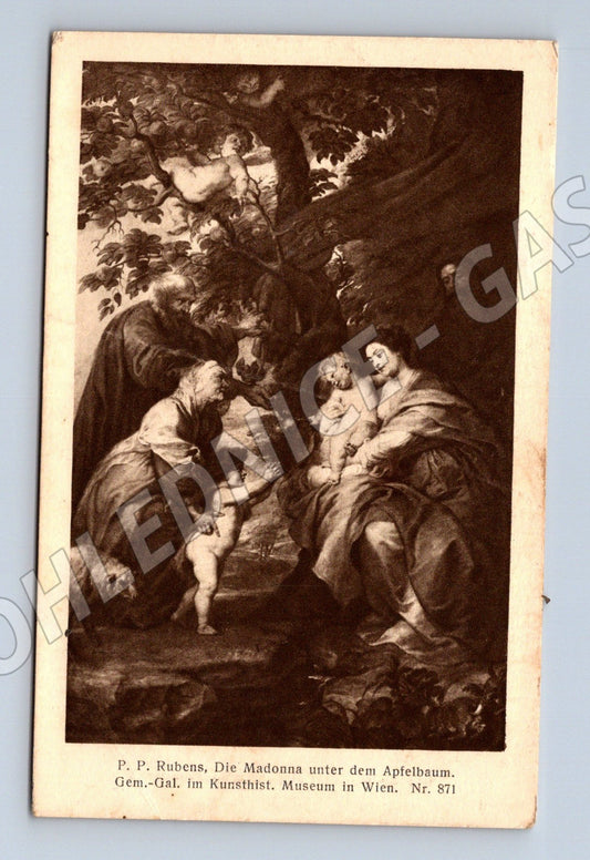 Pohlednice Rakousko Vídeň Rubens Madonna pod jabloní (M26064)
