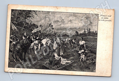Pohlednice Přemysl Oráč od pluhu na trůn povolán (M26068)