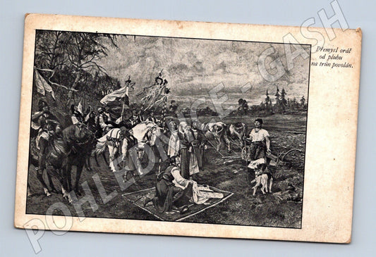 Pohlednice Přemysl Oráč od pluhu na trůn povolán (M26068)