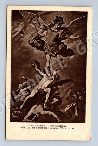 Pohlednice Rakousko Luca Giordano Der Engelsturz (M26070)