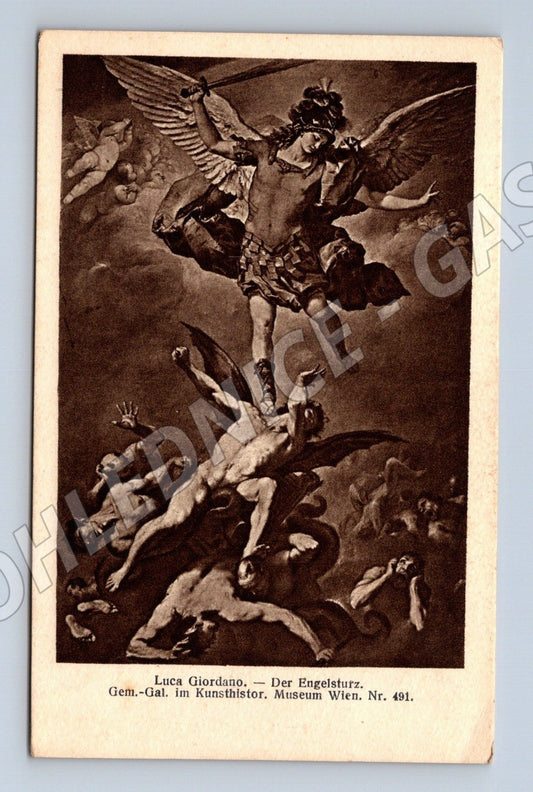 Pohlednice Rakousko Luca Giordano Der Engelsturz (M26070)