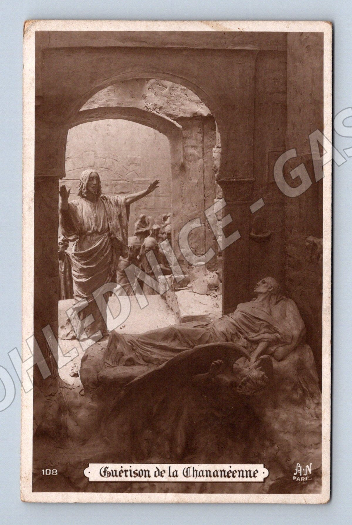 Pohlednice Francie socha Guérison de la Chananeenne (M26076)