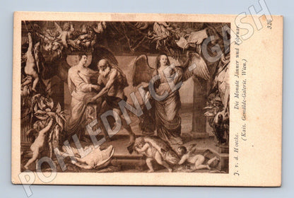 Pohlednice Rakousko Vídeň Allegorie Leden Únor 1906 (M26078)