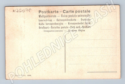 Pohlednice Rakousko Vídeň Allegorie Leden Únor 1906 (M26078)