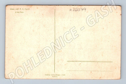 Pohlednice U mlýna venkovská chalupa (M26079)