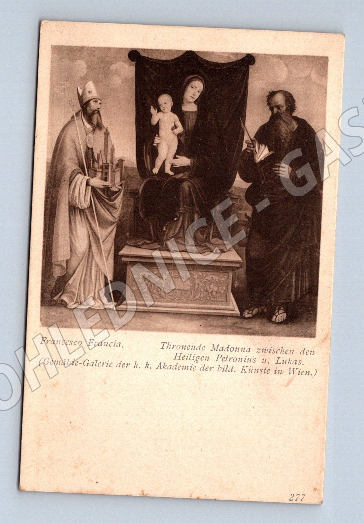 Pohlednice Rakousko Obraz Thronende Madonna 1906 (M26083)