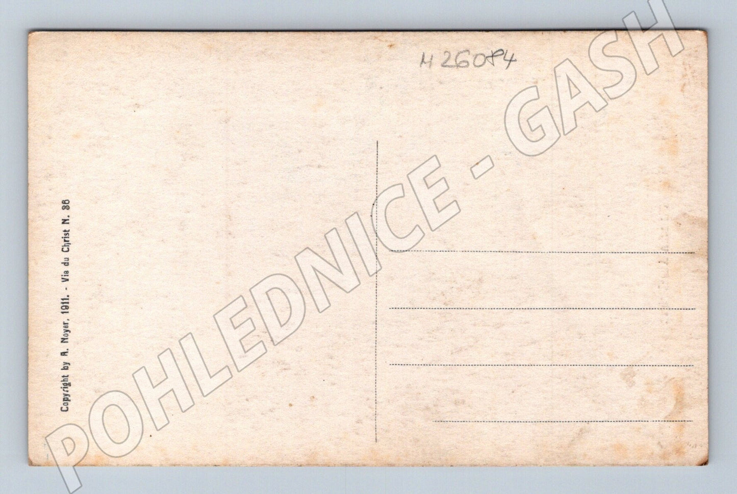 Pohlednice Deset malomocných sochy 1911 (M26084)