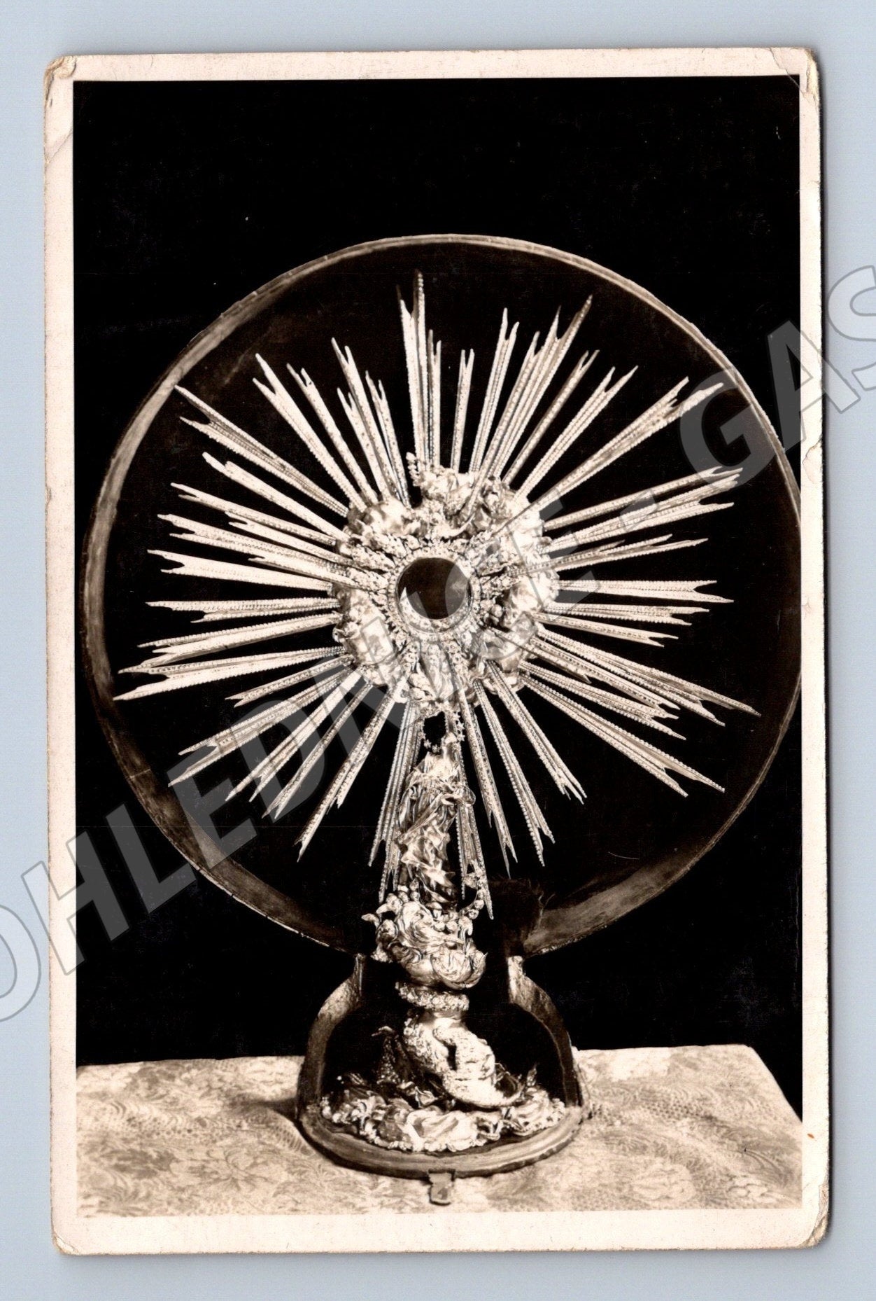 Pohlednice monstrance náboženský motiv 1929 (M26107)