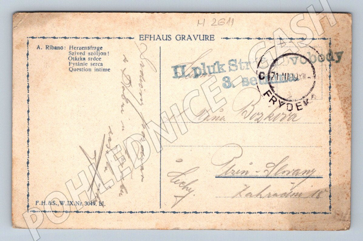 Postcard A. Ribano 2nd Freedom Guard Regiment (M2611)