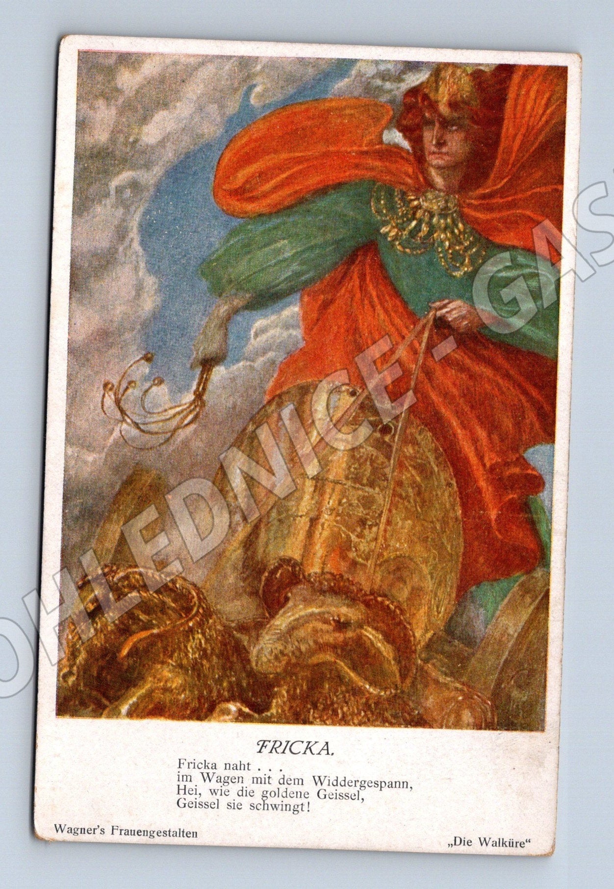 Pohlednice Rakousko Wagner opera Fricka (M26117)