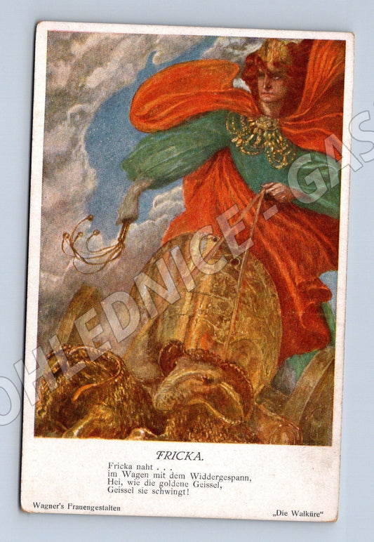 Pohlednice Rakousko Wagner opera Fricka (M26117)
