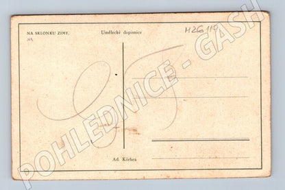 Pohlednice Na sklonku zimy malba Adolf Körber (M26119)
