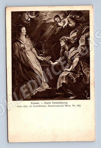 Pohlednice Rakousko Marie Zvěstování Rubens (M26123)