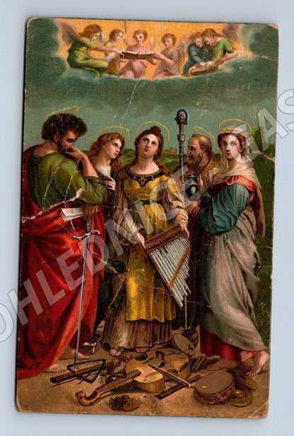 Pohlednice Raphael Svatá Cecílie 1905 (M26127)
