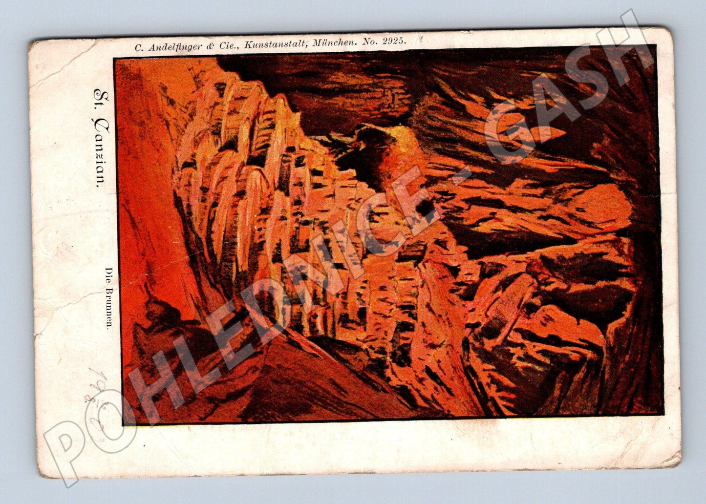 Pohlednice Slovinsko Škocjan Caves Die Brunnen 1905 (M26145)