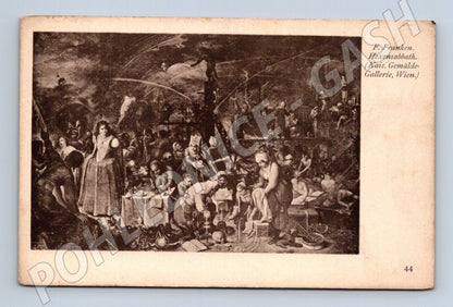 Pohlednice Rakousko Hexensabbath malba 1904 (M26149)