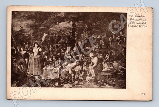 Pohlednice Rakousko Hexensabbath malba 1904 (M26149)