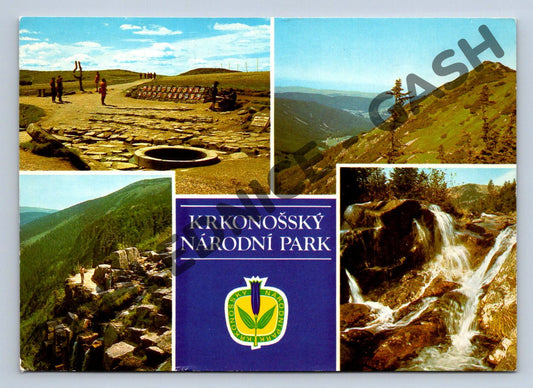 Pohlednice Krkonošský národní park – pohlednice 1969, koláž (M262)