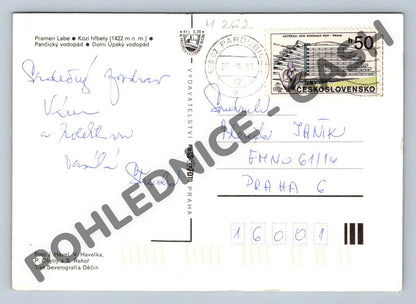 Pohlednice Krkonošský národní park – pohlednice 1969, koláž (M262)