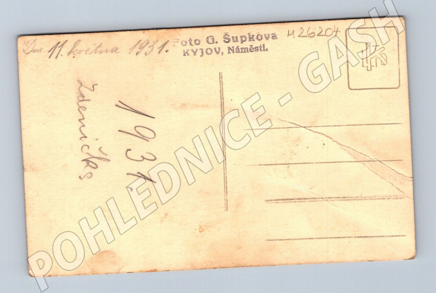 Pohlednice Kyjov matka s dítětem 1931 (M26204)