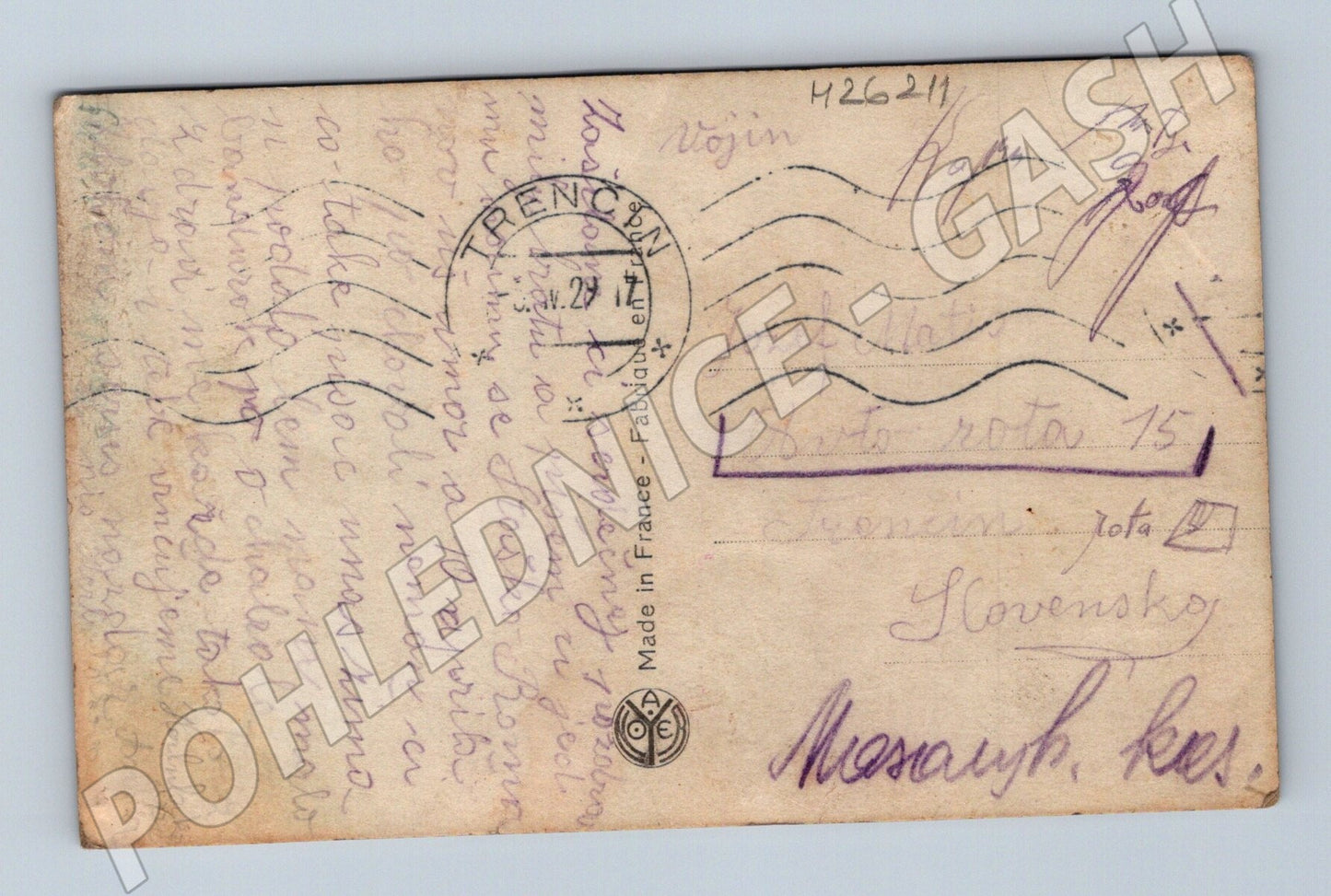 Pohlednice Slovensko děvčátko s pečivem 1922 (M26211)