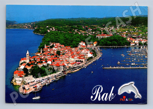 Pohlednice Chorvatsko Rab přístav a staré město (M26232)