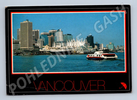 Pohlednice Kanada Vancouver cityscape s lodí (M26235)