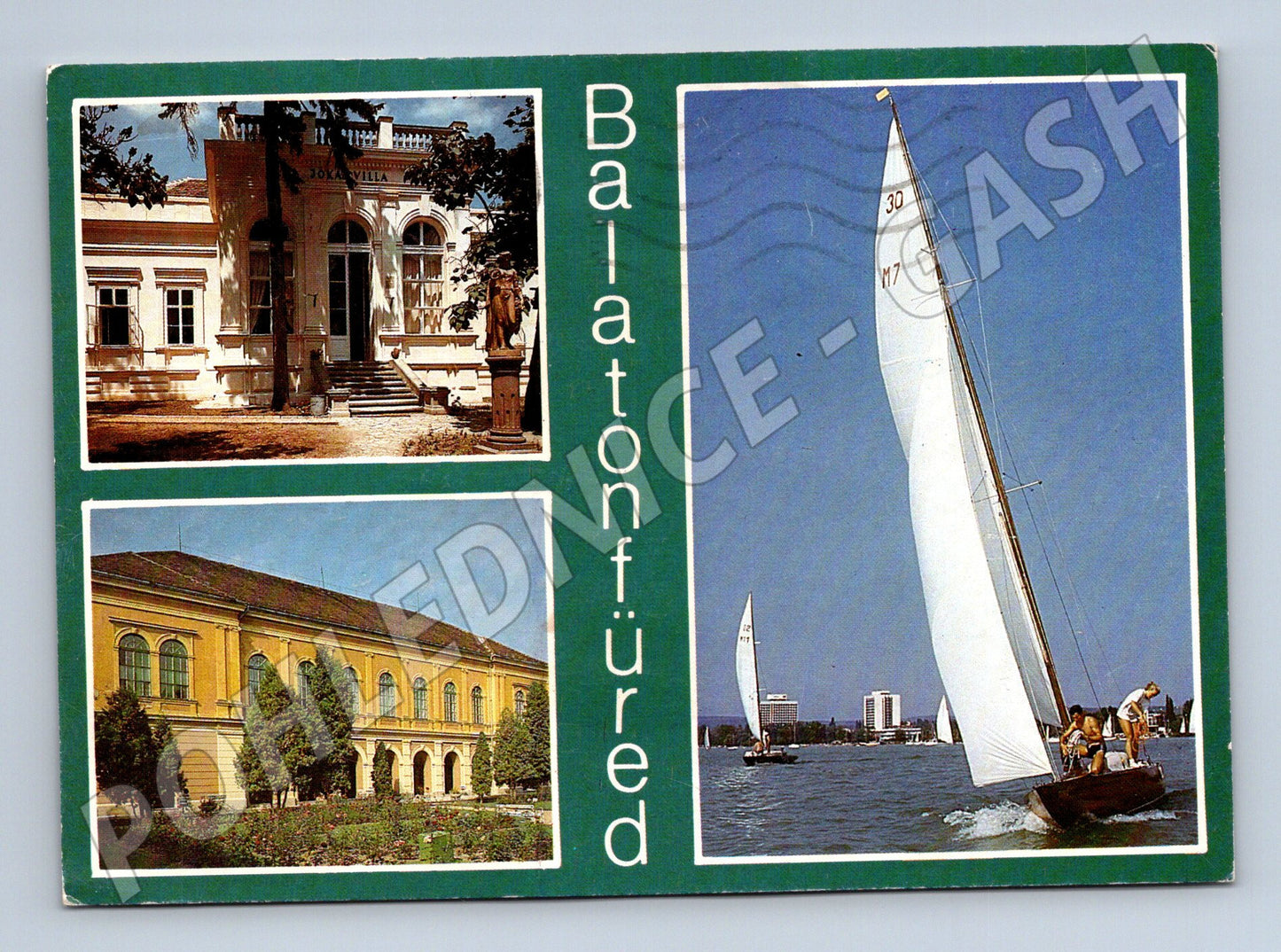Pohlednice Maďarsko Balatonfüred multi-view 1987 (M26237)