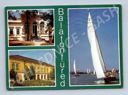 Pohlednice Maďarsko Balatonfüred multi-view 1987 (M26237)