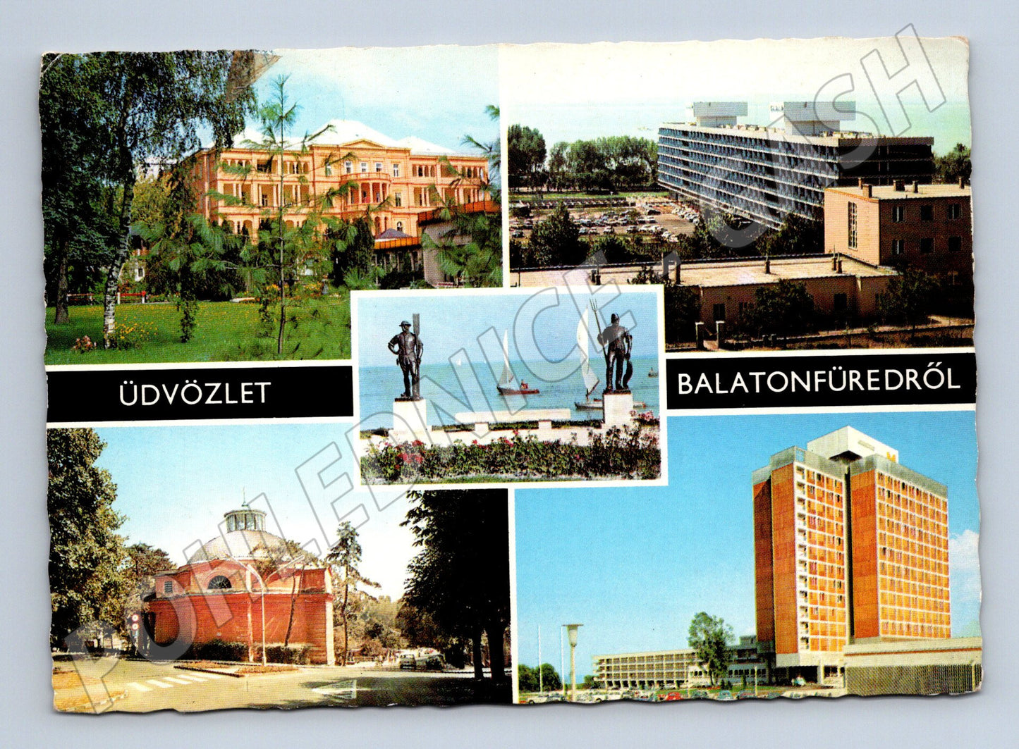 Pohlednice Maďarsko Balatonfüred mozaika 1972 (M26244)