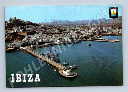 Pohlednice Španělsko Ibiza přístav 197x (M26245)