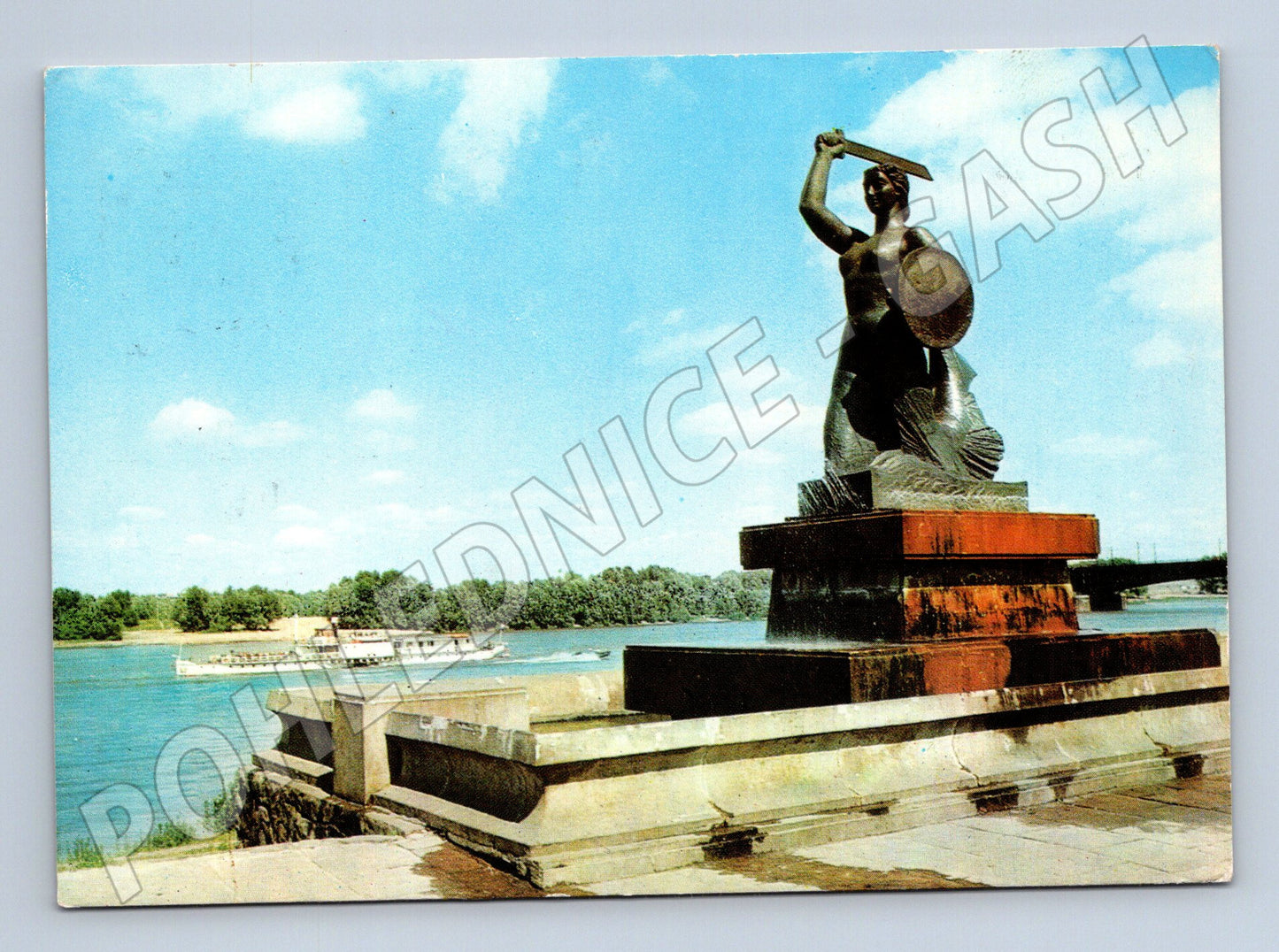 Pohlednice Polsko Varšava Pomník mořské panny (M26251)