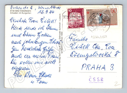 Pohlednice Německo Bad Kissingen Arkaden im Kurgarten 1984 (M26253)