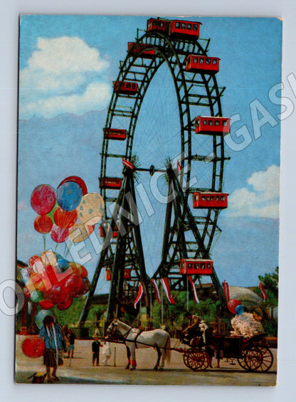 Pohlednice Rakousko Vídeň Prater Riesenrad 196x (M26262)