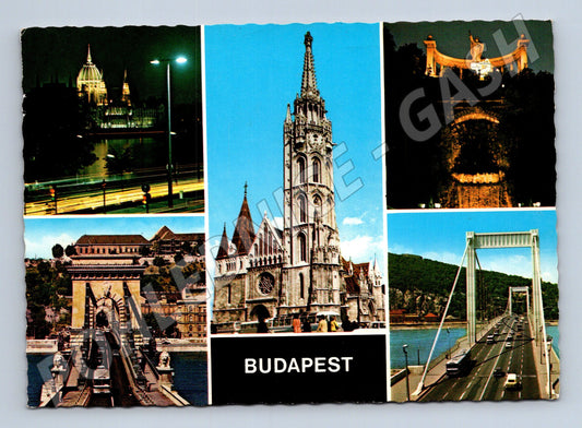 Pohlednice Maďarsko Budapest různé motivy 1970s (M26269)