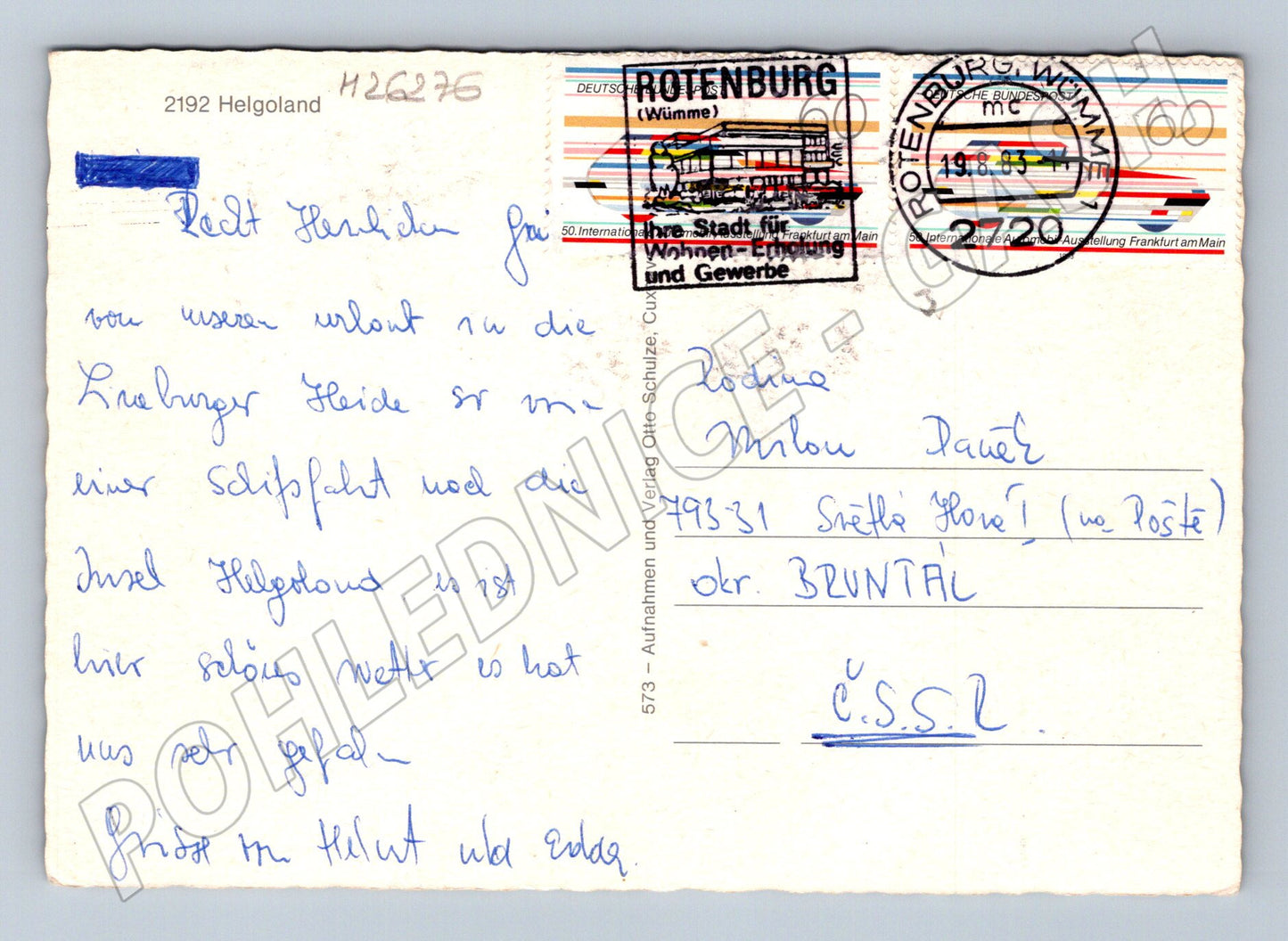 Pohlednice Německo Helgoland různé pohledy 1983 (M26276)