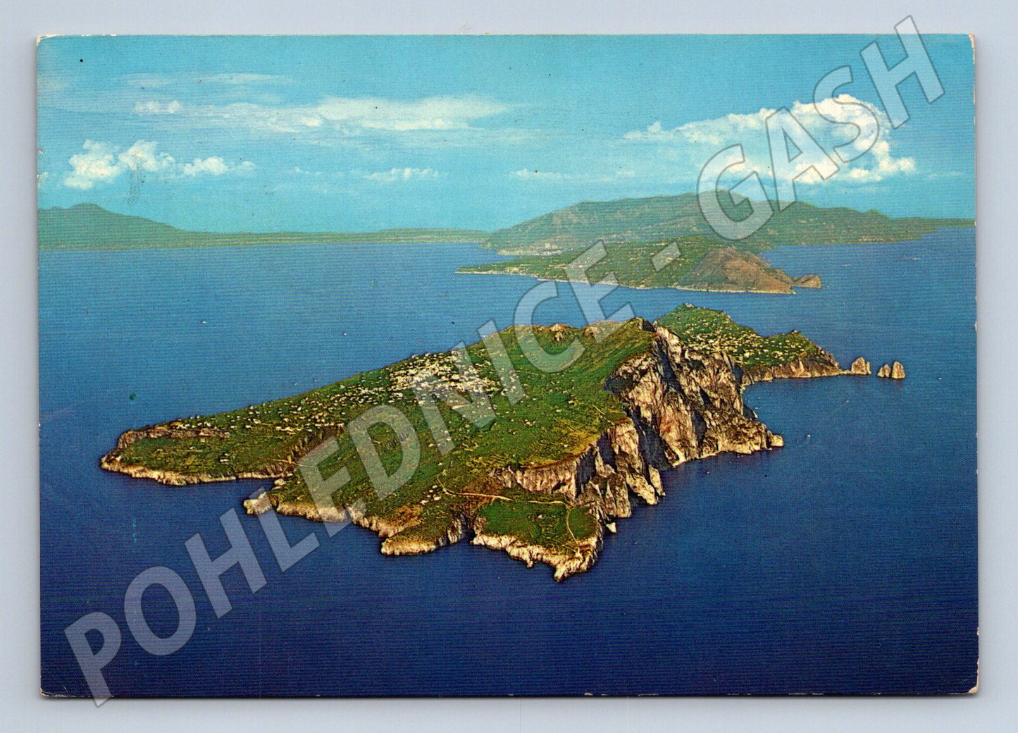 Pohlednice Italie Capri letecký pohled 1972 (M26279)
